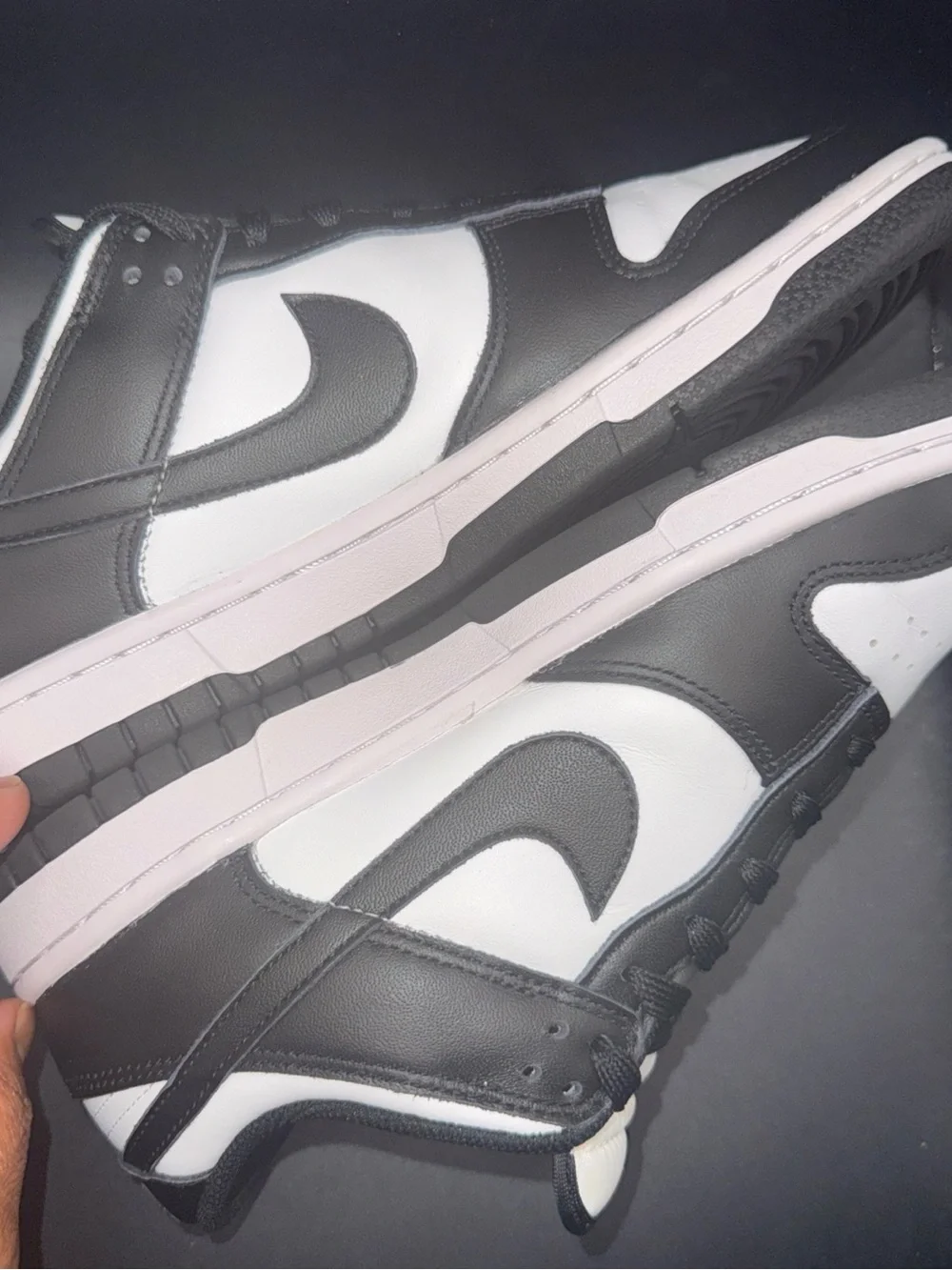 Size 8.5 - Nike Dunk Low Black White Wmns, DD1503-101, Clean, No Box, Great - Picture 7 of 10